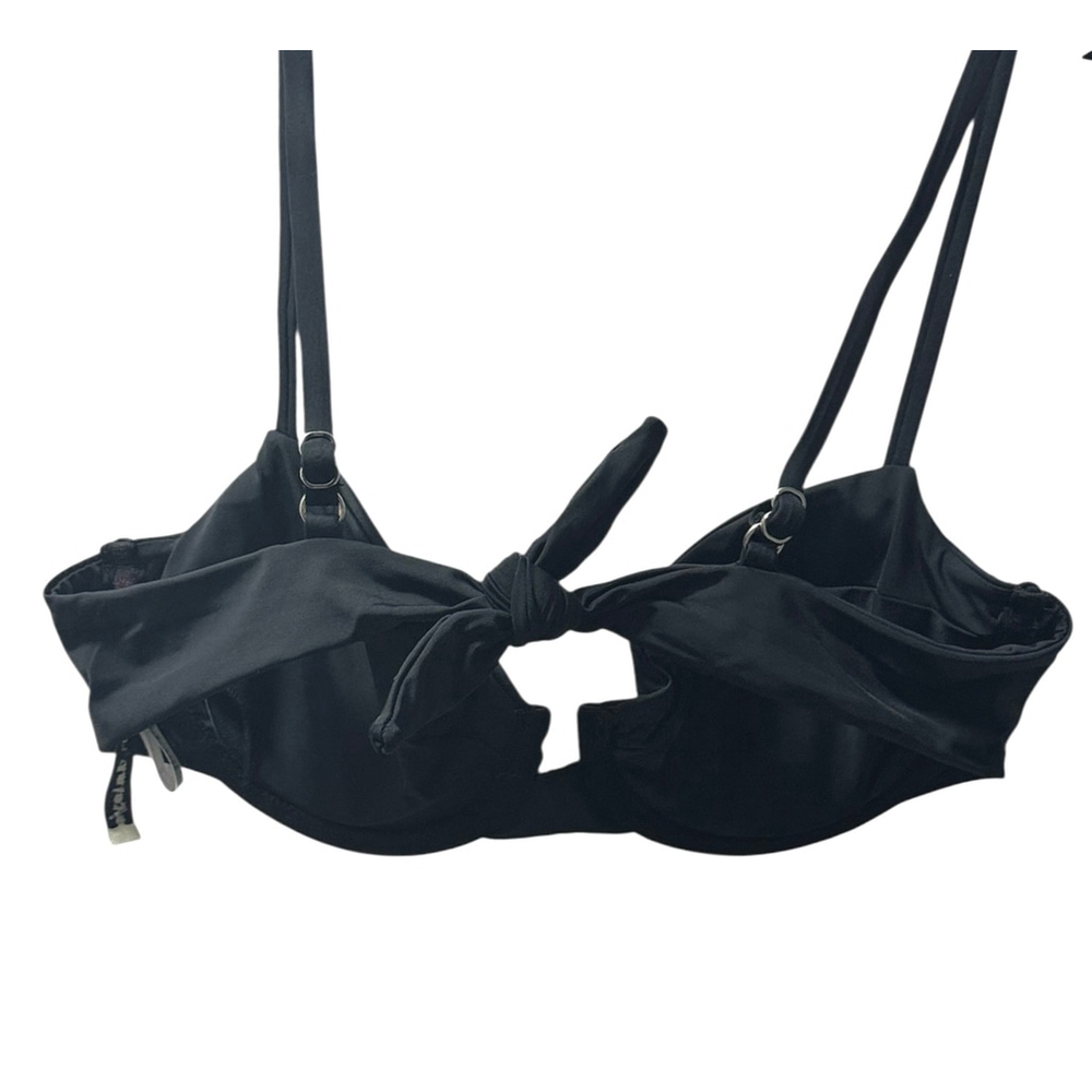 Dippin Daisy's Black Bikini Top S, Gigi, molded, underwire, adjustable straps - Picture 4 of 8